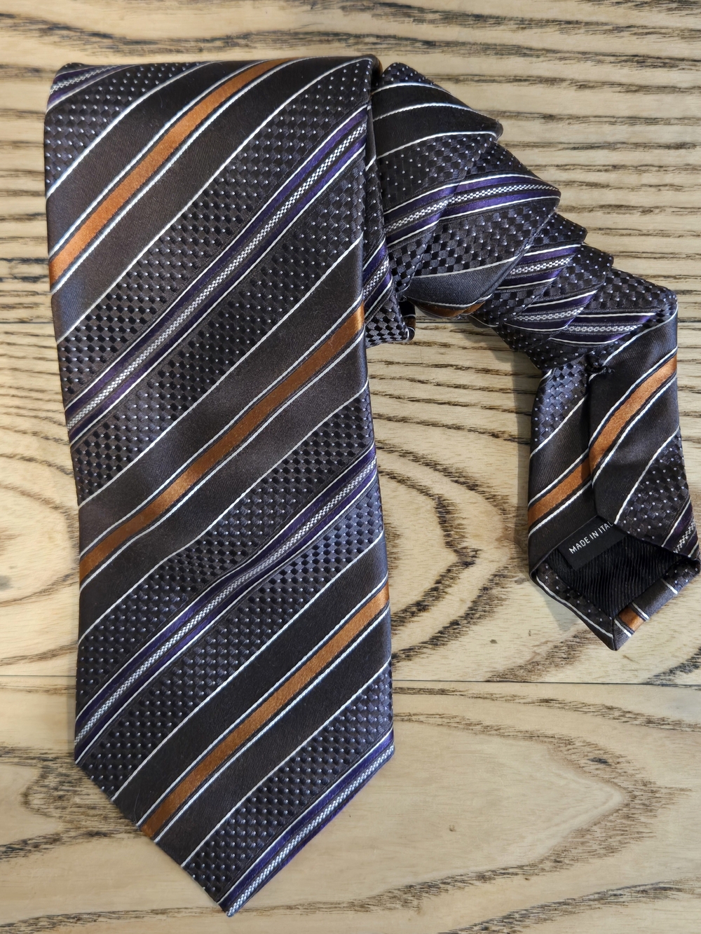 Luxurious Canali Striped Silk Tie
